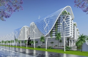 تصميم عصري لمجمع سكني ملياري صديق للبيئة متكامل في مصر!