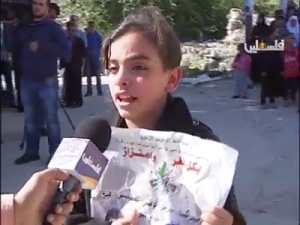 اخت الشهيد " لافي " من قرية بدرس " غرب مدينة رام الله " تتحدث عن الالم الكبير بعد استشهاد أخيها