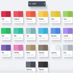 موقع للحصول على ألوان Flat بمختلف الصّيغ بسهولة