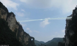 شاهد| أطول جسر زجاجى فى حدائق «Avatar»