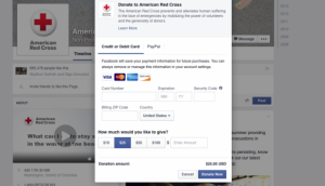 فيسبوك تضيف خاصية «تبرع الآن» للمؤسسات الخيرية
