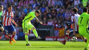 برشلونة يرد الدين ويفوز بالليغا على ملعب فيسنتي كالديرون