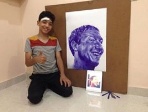 بماذا علّق مؤسس فيسبوك على الفنان الغزّي "محمد قريقع" بعد أن رسم صورته ؟