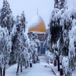 تعمق تدفق الرياح القطبية وأمطار غزيرة ..القدس بيضاء الثلاثاء 