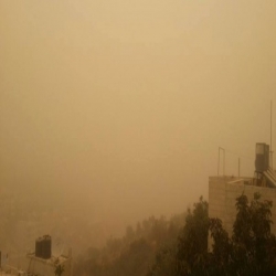 غبار كثيف في سماء فلسطين غدا حتى الاربعاء