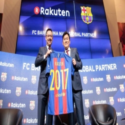 برشلونة يوقع عقد رعاية لأربع سنوات مع راكوتن
